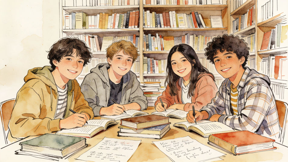 Library study group