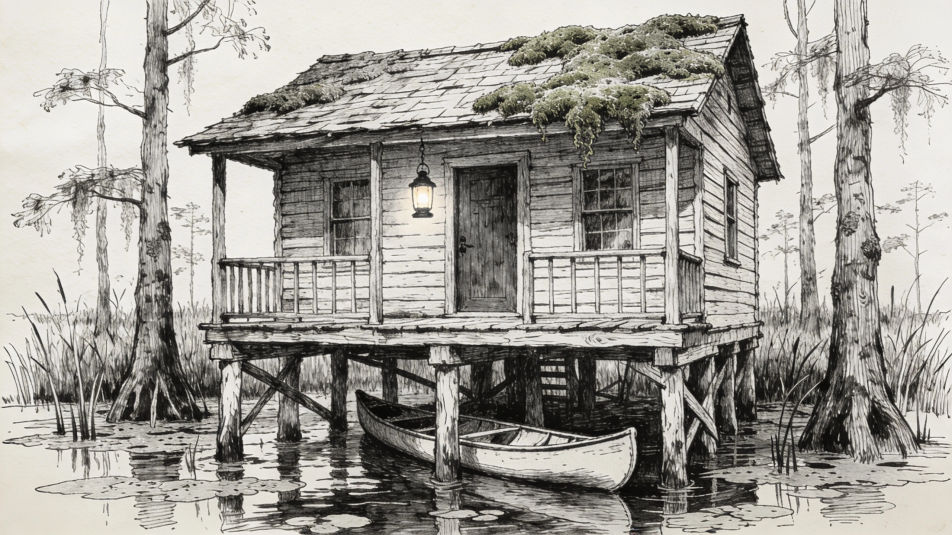Cabin on stilts
