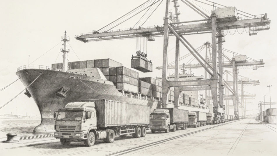 Modern container port
