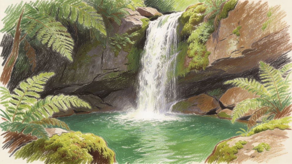 Waterfall pool