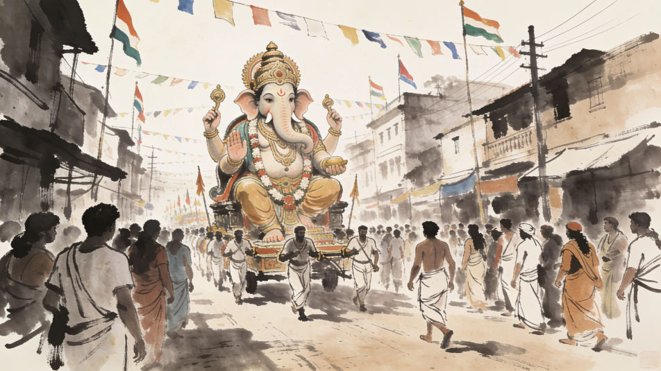 Festival street procession