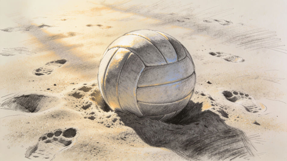 Ball in the sand