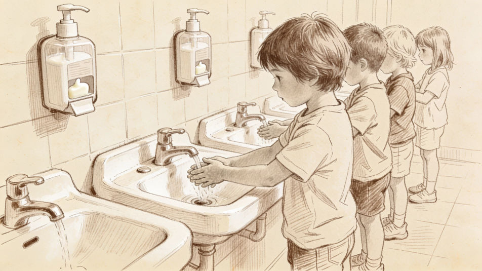 School washroom line