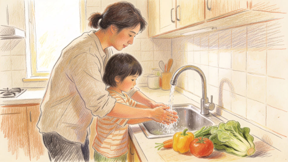 Kitchen before cooking