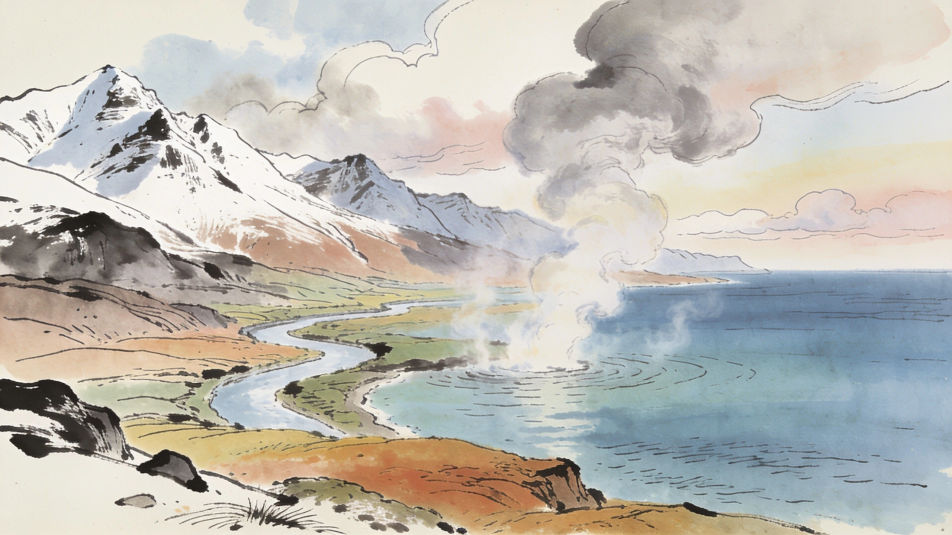 Mountain to sea panorama