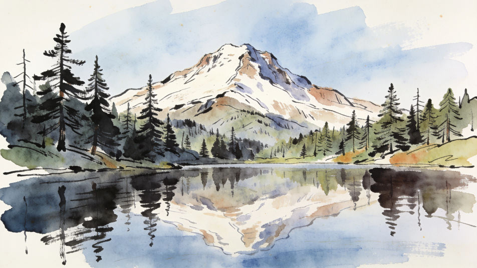 Lake reflection