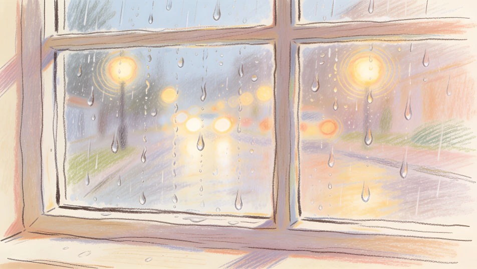 Rain on a window