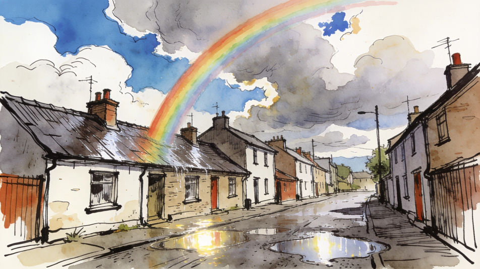 Rainbow after rain