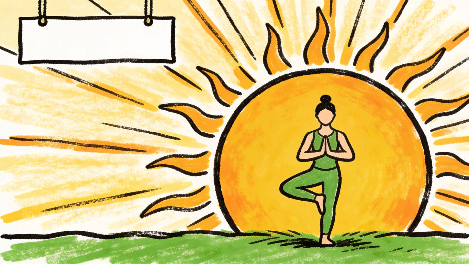 Yoga Day poster art