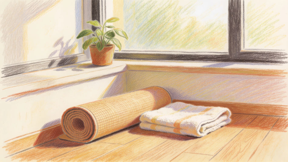 Quiet mat at home