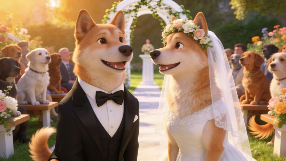 Dog wedding
