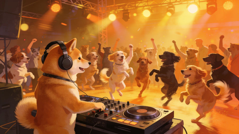 Dog on the decks