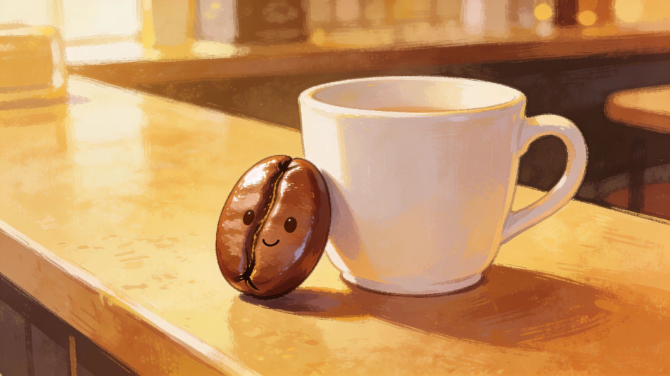 Cafe menu bean art