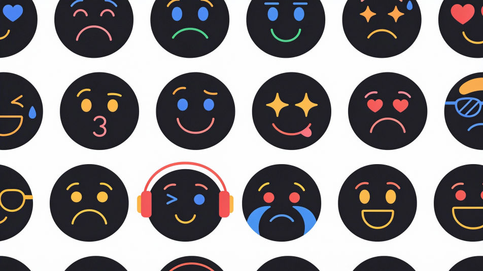 Dark mode icon grid
