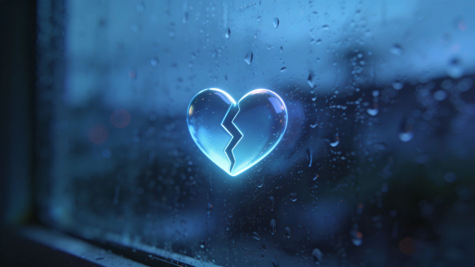 Rainy window heartbreak