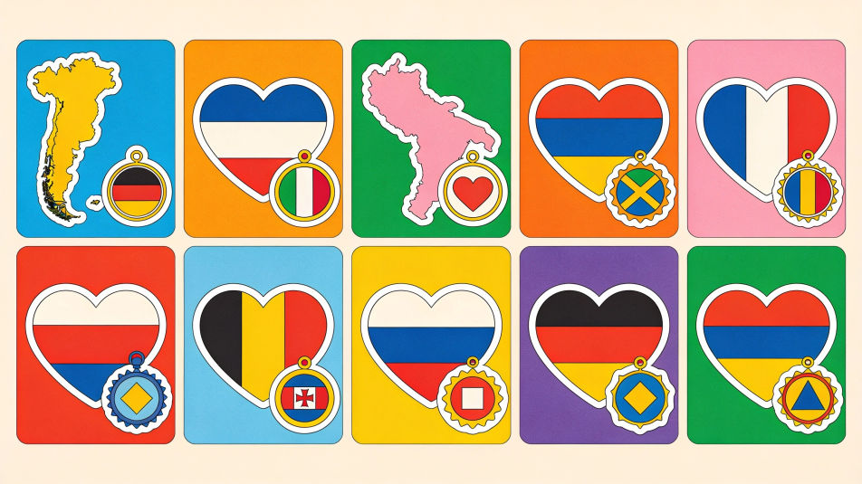 Country sticker sheet