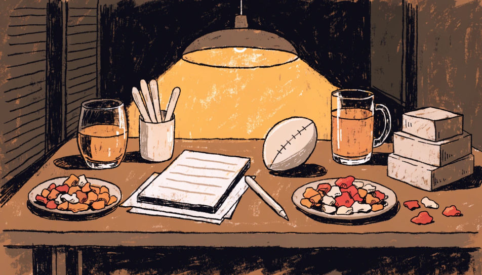 Draft day desk