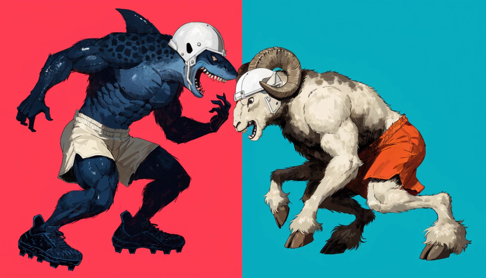 Mascot face-off