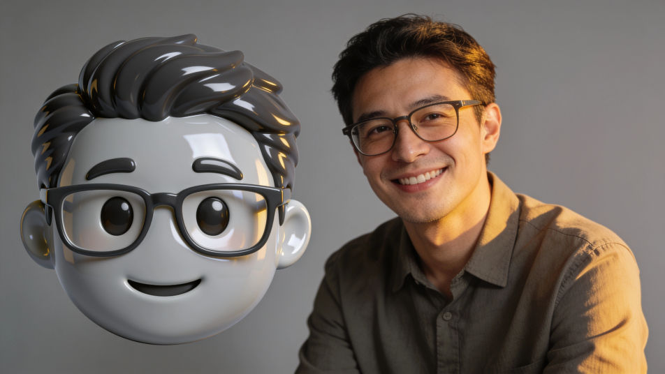 Photo to emoji side by side