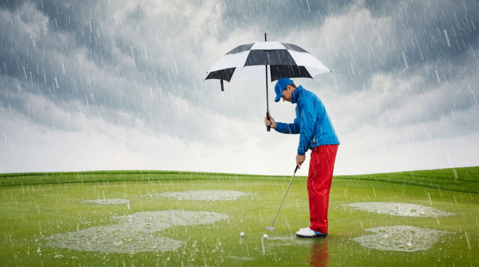 Putting in the rain