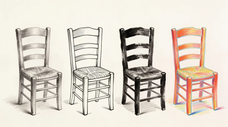 One subject, four mediums
