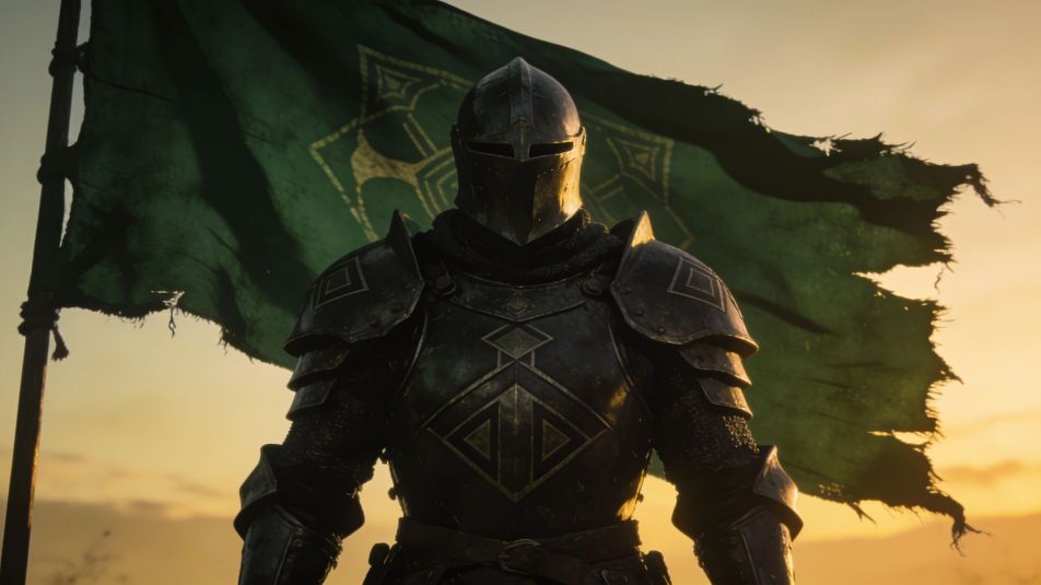 Banner behind