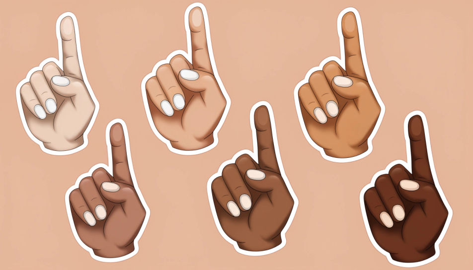 Skin tone pointer sheet