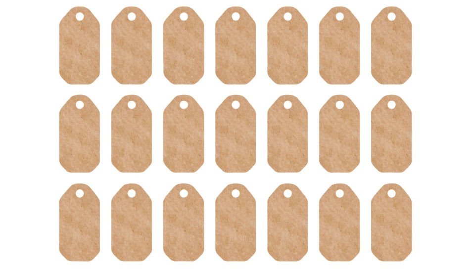 Price tag sticker sheet