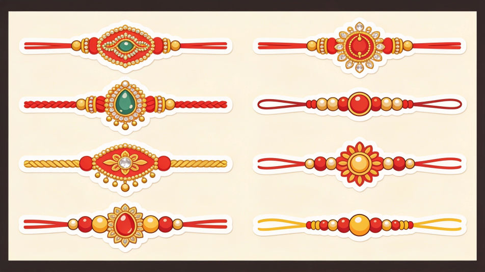 Rakhi sticker sheet