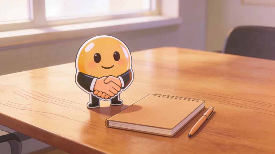 Meeting table close-up