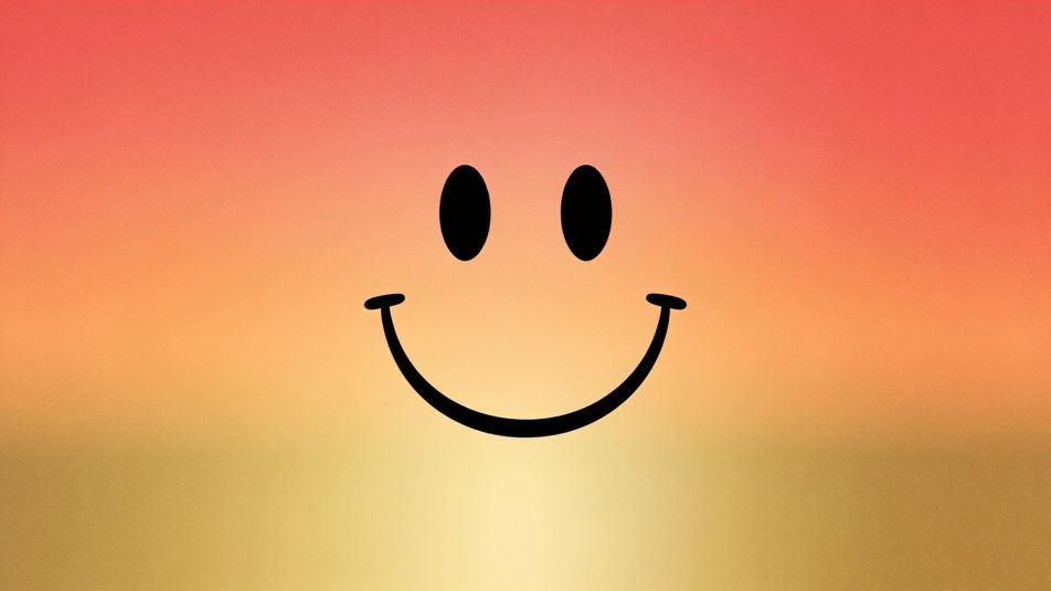 Smile on a gradient