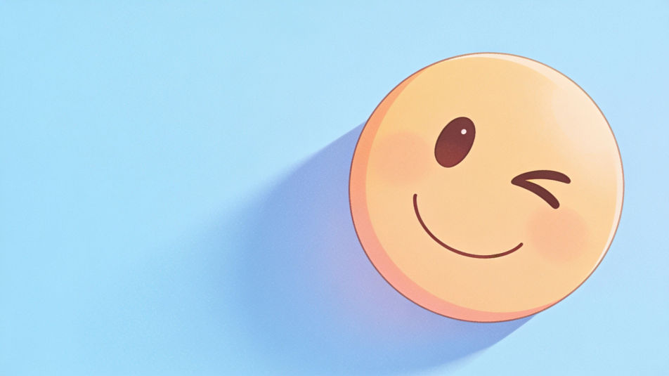 Tilted playful smile