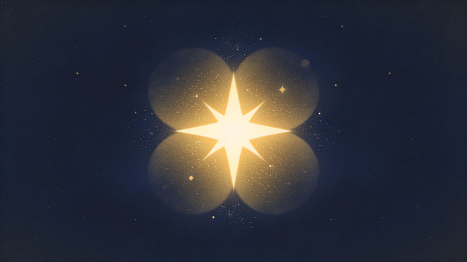 Night sky sparkle glow