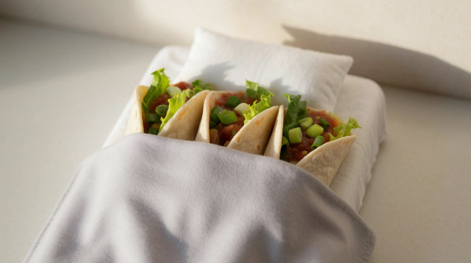 Tacos tucked in