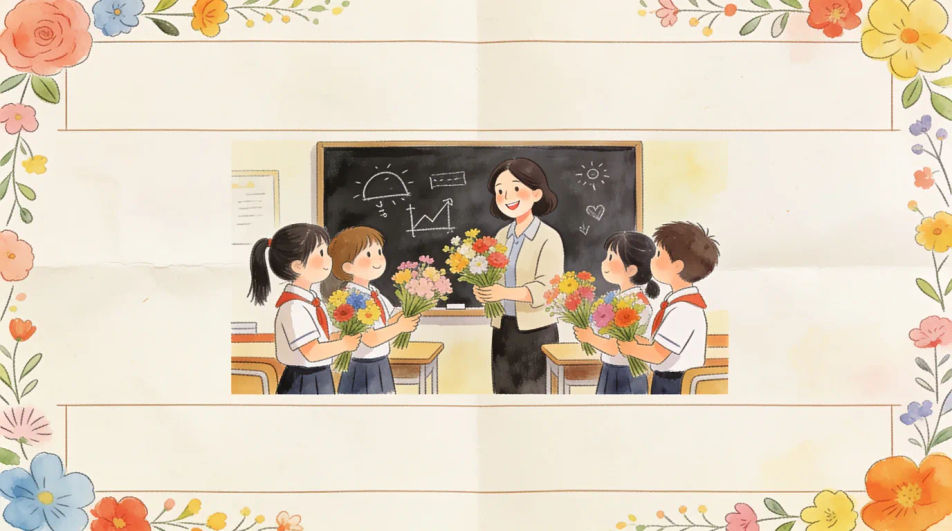 Teachers Day poster layout