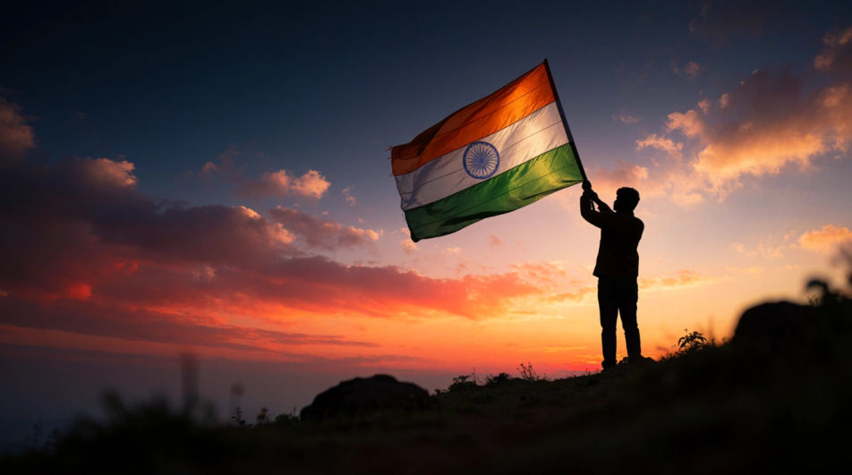 Holding the flag high