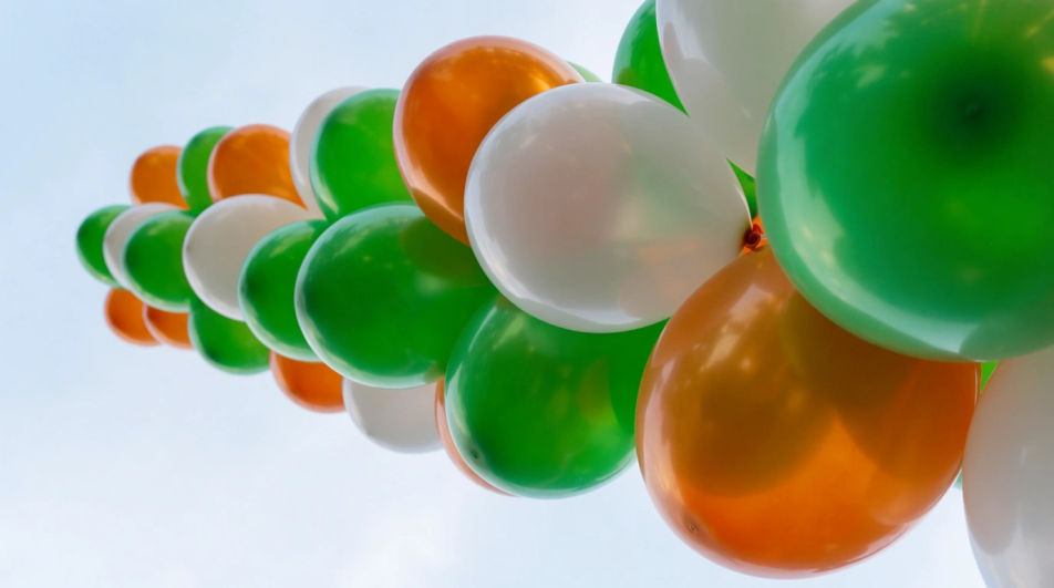 Tricolor balloons