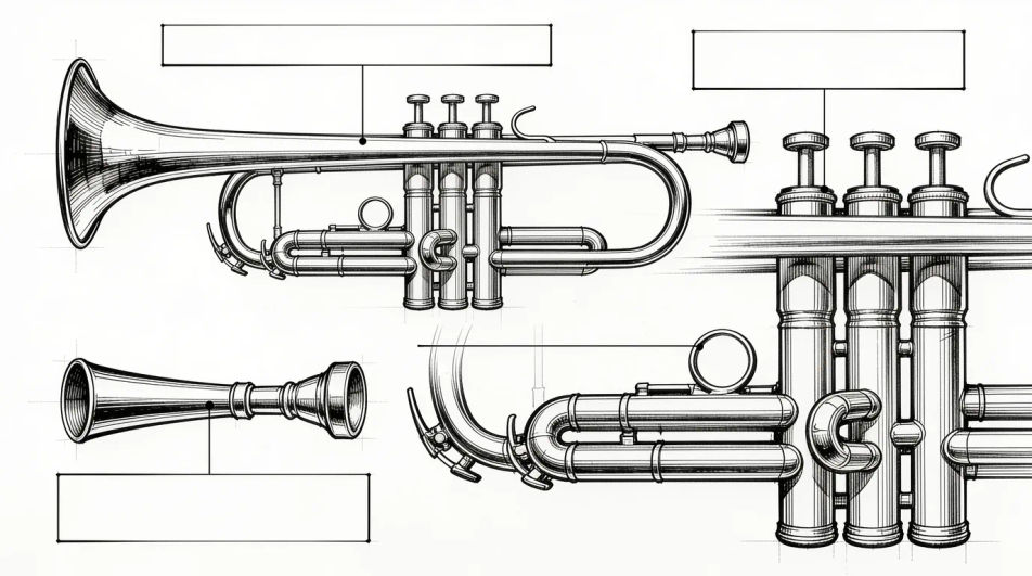 Technical plate with detail studies