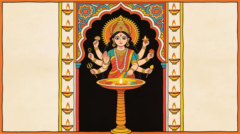 Festival greeting layout