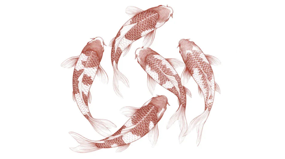 Shoal circling a pond