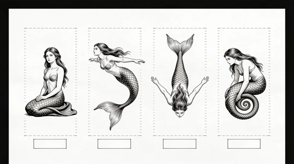 Pose study sheet