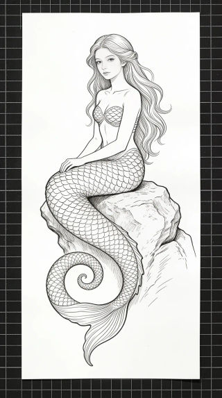 Mermaid Drawing | Morphic