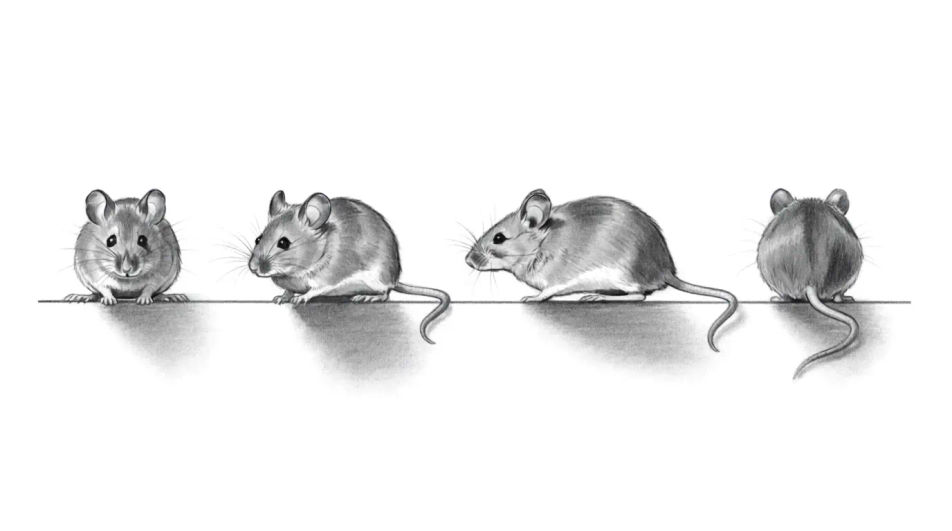 Cartoon mouse turnaround