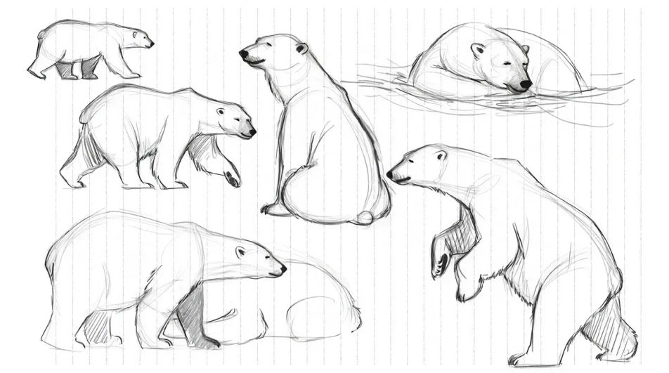 Pose study sheet