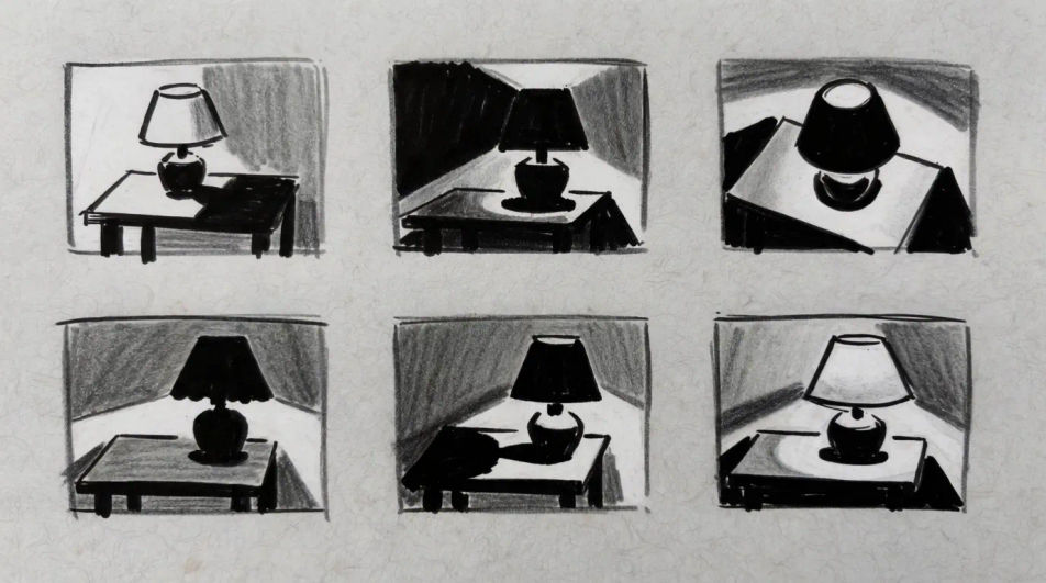 Thumbnail composition grid