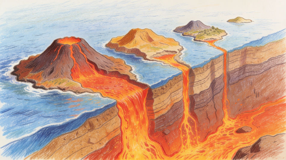 How volcanic islands form