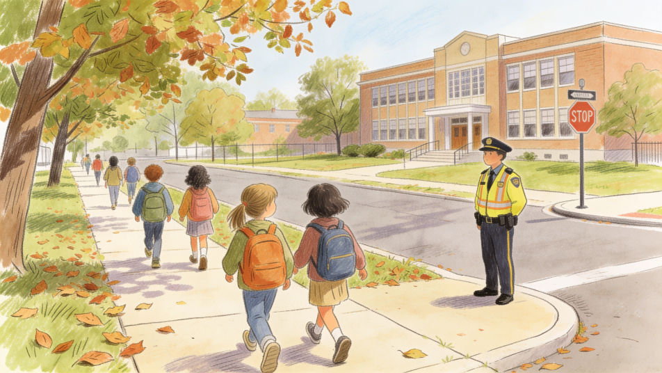 Walking to school