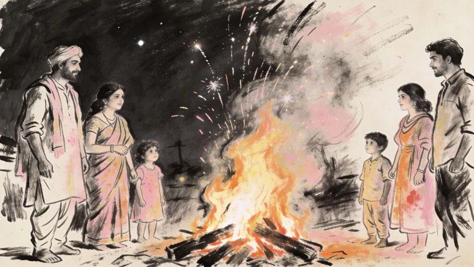 Holika bonfire night