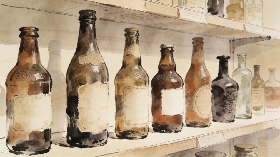 Vintage bottle collection