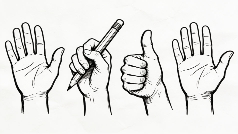 Hand gestures row